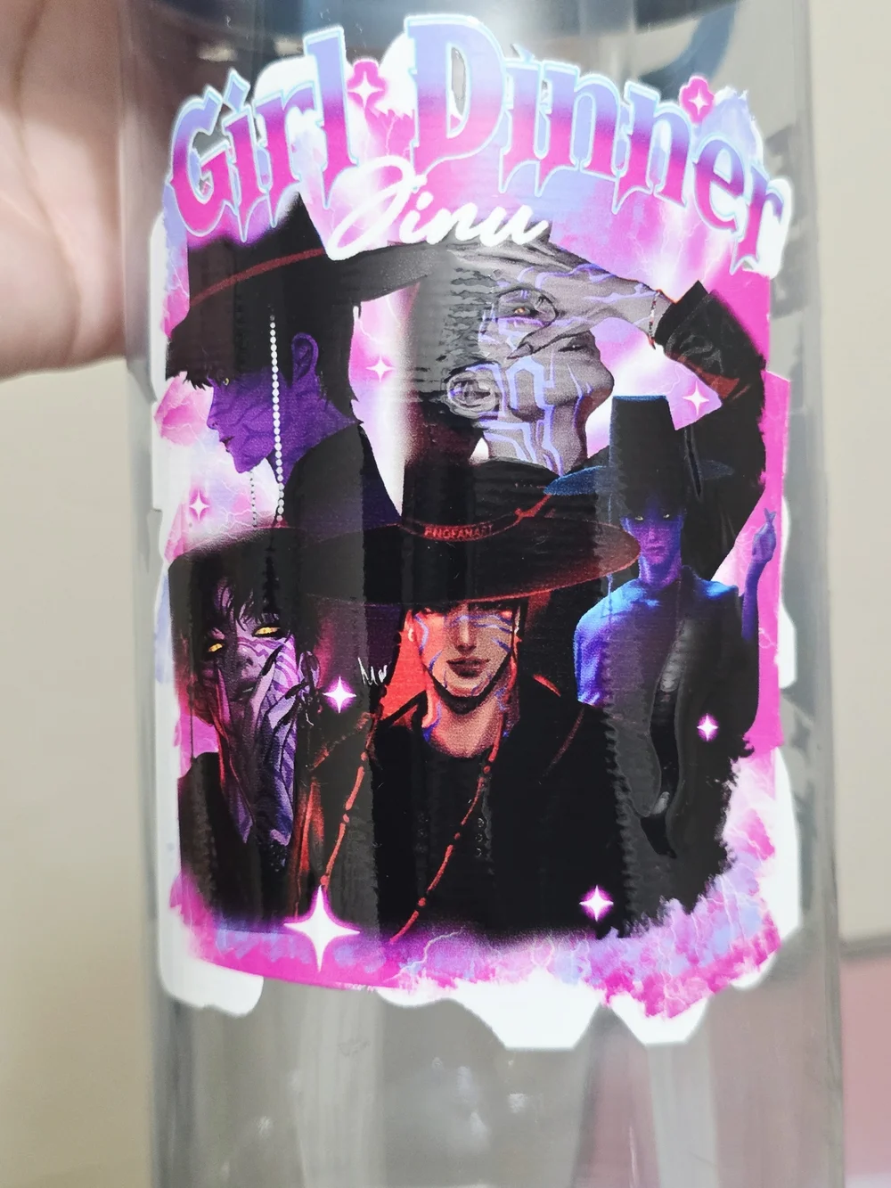 CLEARANCE - Hand-Designed K-POP Demon Hunters, Derpy, Jinu & Rumi Water Bottle
